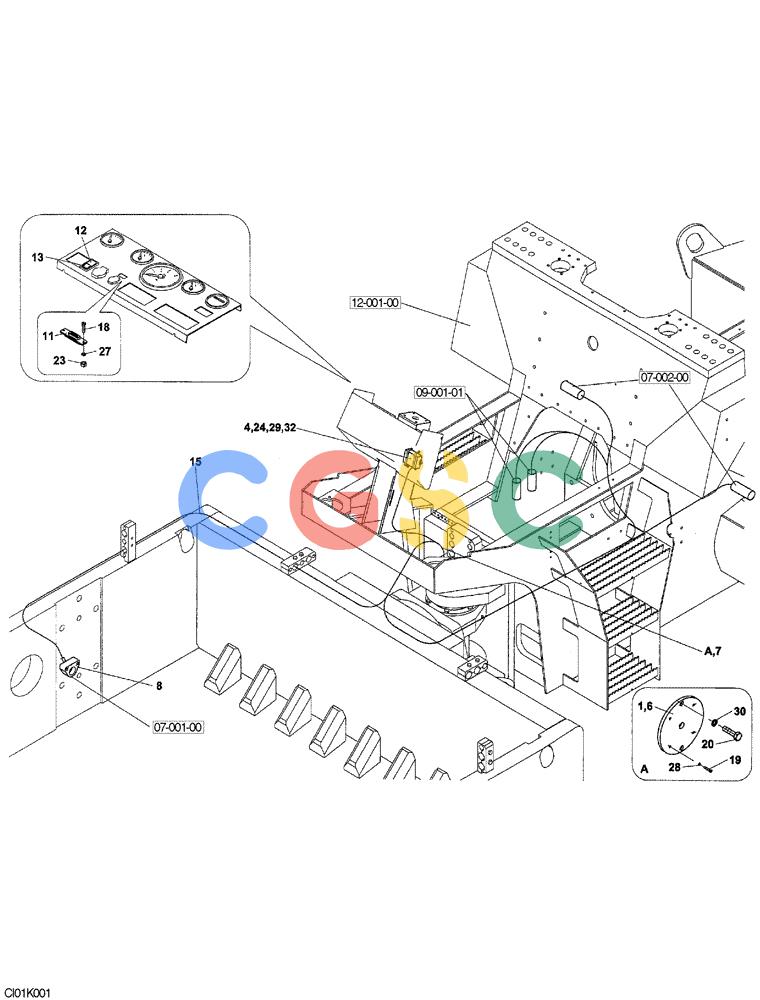 纽荷兰零件查询(CV2500) - VIBRATORY ROLLER (04-007-00[01]) - ELECTRICAL CIRCUIT - DIFFERENTIAL LOCK New Holland Constructuion
