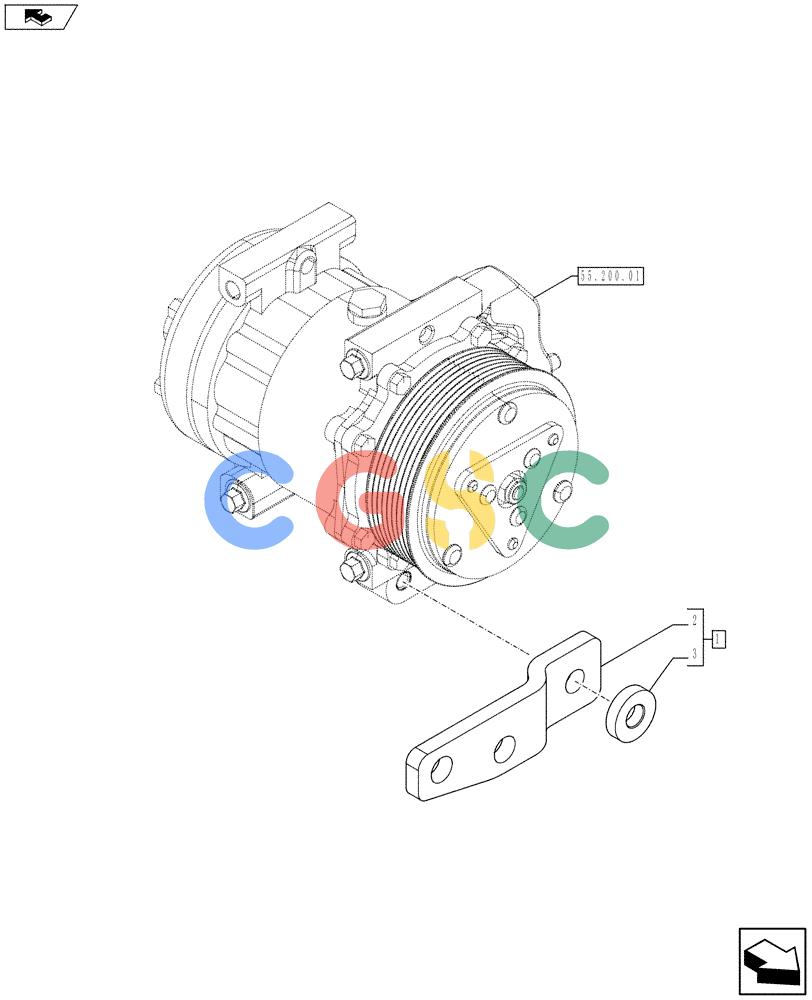 神钢零件查询(F4HFE613U A005) - ENGINE 5801366315 - 84169137 (3/10-) (55.301.02) - ALTERNATOR (504377112) Kobelco