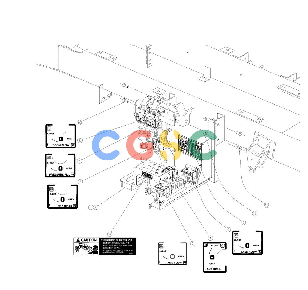 凯斯零件查询(438) - FLEX-AIR APPLICATOR - 1999 (2/99-3/03) (18-009) - PUMP STATION GROUP Case Agriculture