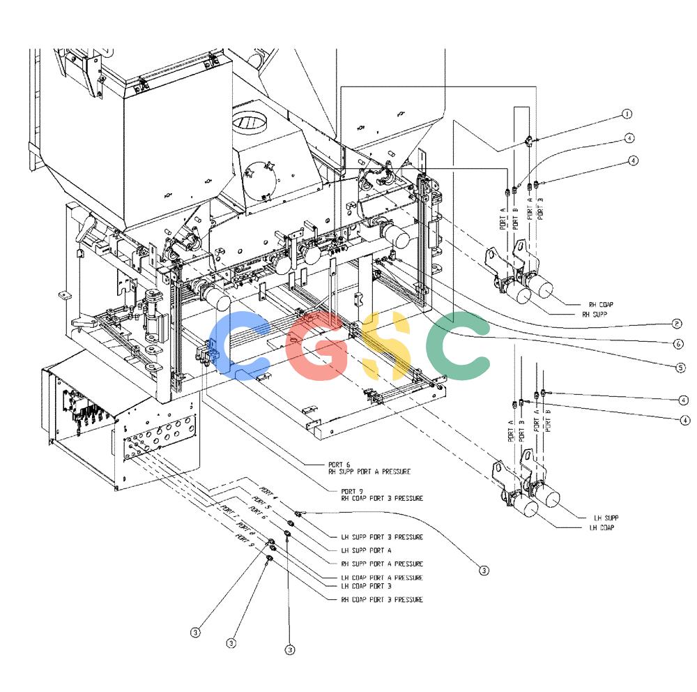 凯斯零件查询(438) - FLEX-AIR APPLICATOR - 1999 (2/99-3/03) (05-001) - TRIPLE BIN GROUP - HOSE & FITTINGS Case Agriculture
