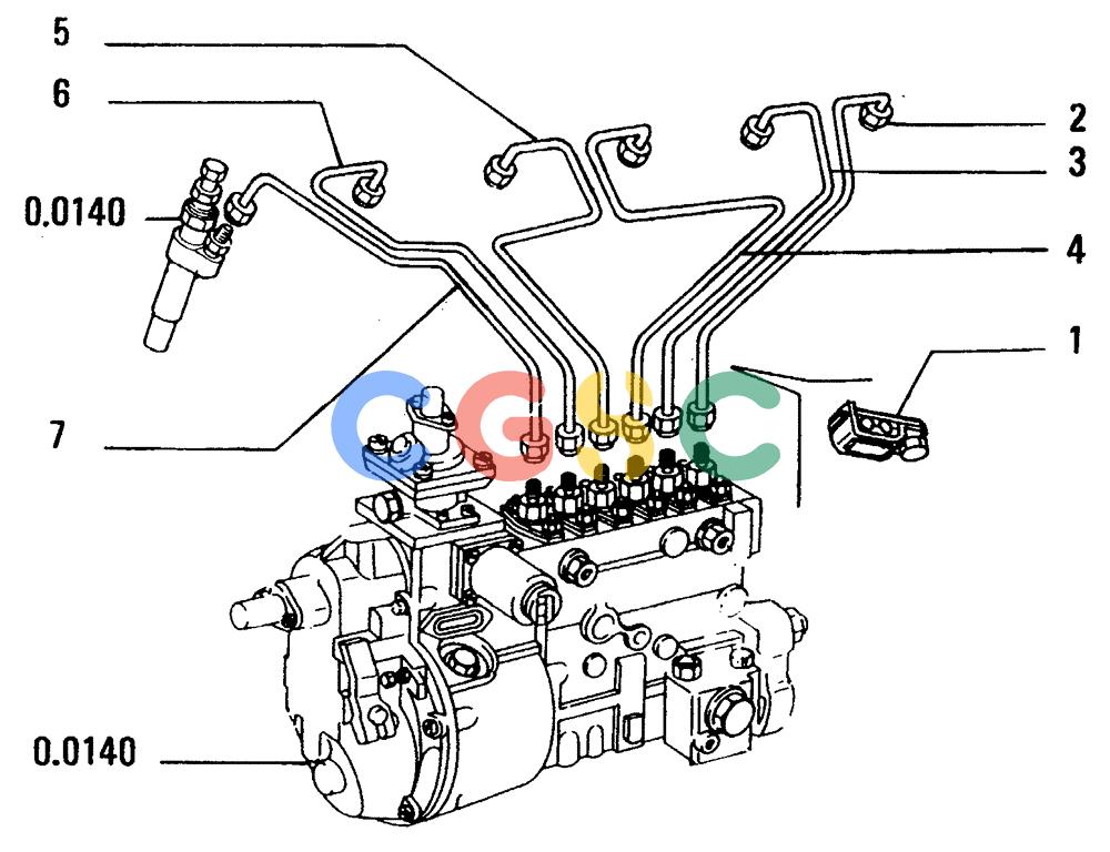 纽荷兰零件查询(FD14E) - CRAWLER DOZER (0.0149[001]) - INJECTION EQUIPMENT-PIPING New Holland Constructuion
