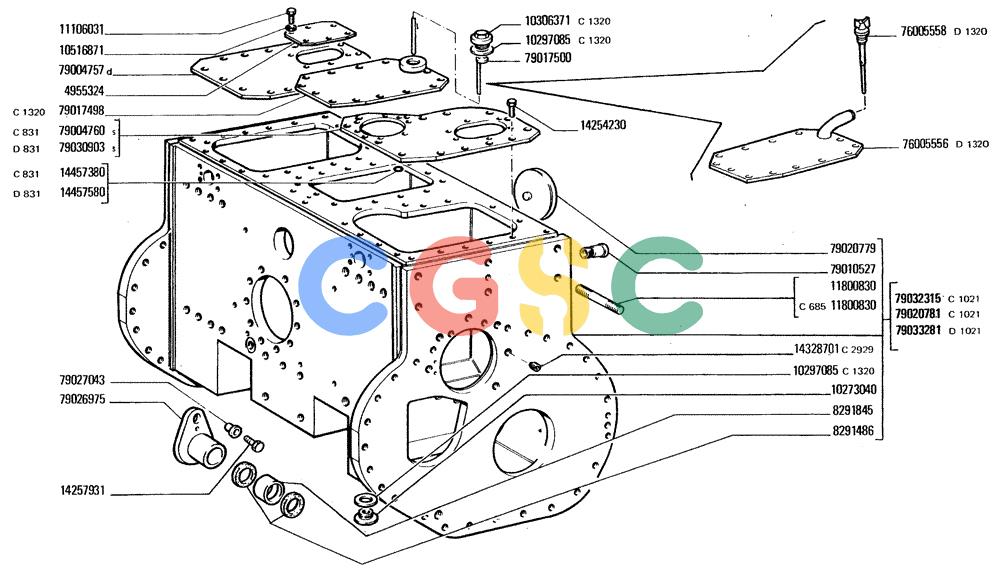 纽荷兰零件查询(FD20) - CRAWLER DOZER (B4.08[001]) - REAR DRIVE BODY CASINGS AND COVERS New Holland Constructuion