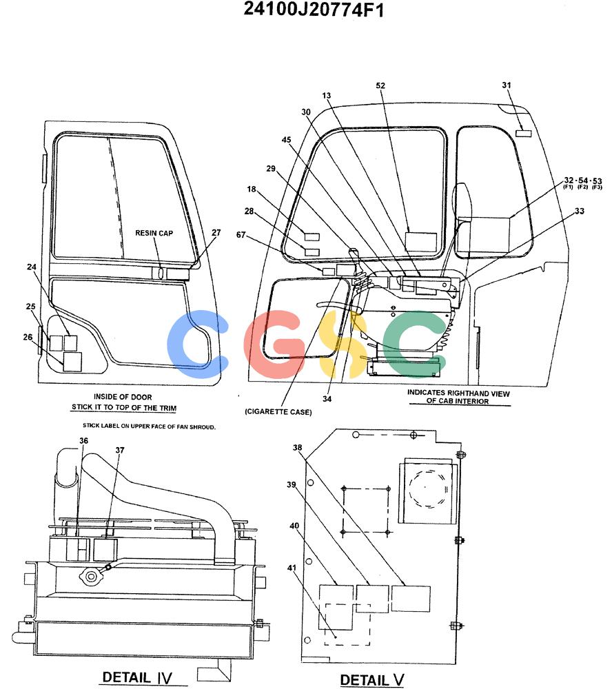 神钢零件查询(ED180) - BLADE RUNNER EXCAVATOR/DOZER ASN YLU0001 (1/99-12/01) (11-001[04]) - NAME PLATE INSTAL Kobelco