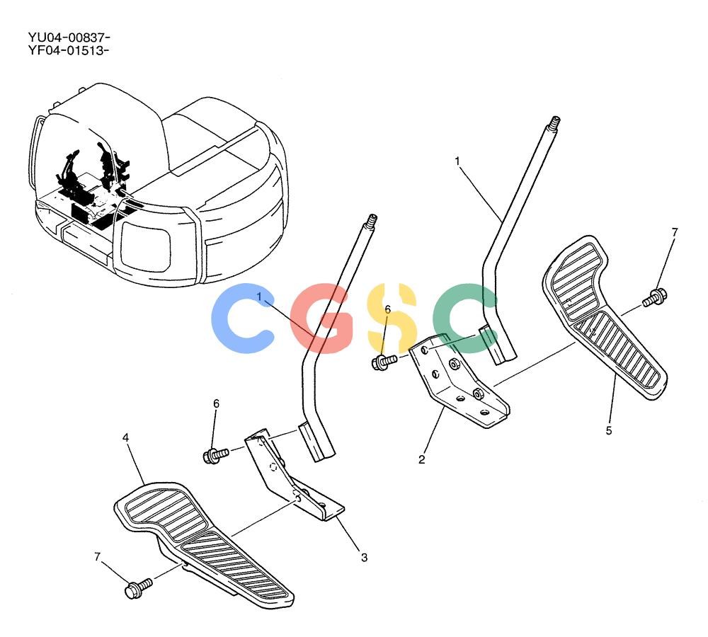 纽荷兰零件查询(E235SRLC) - CRAWLER EXCAVATOR BTW YU04-00837 - YU04-01417 (01-028) - LEVER ASSY, PROPEL New Holland Constructuion