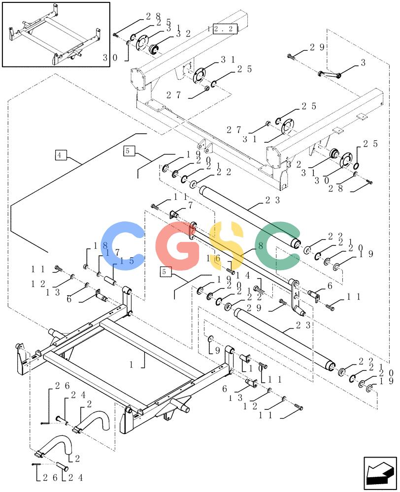 凯斯零件查询(RBX341) - SILAGE PACK ROUND BALER (3/03-12/05) (15.22[01]) - TABLE - C651 Case Agriculture