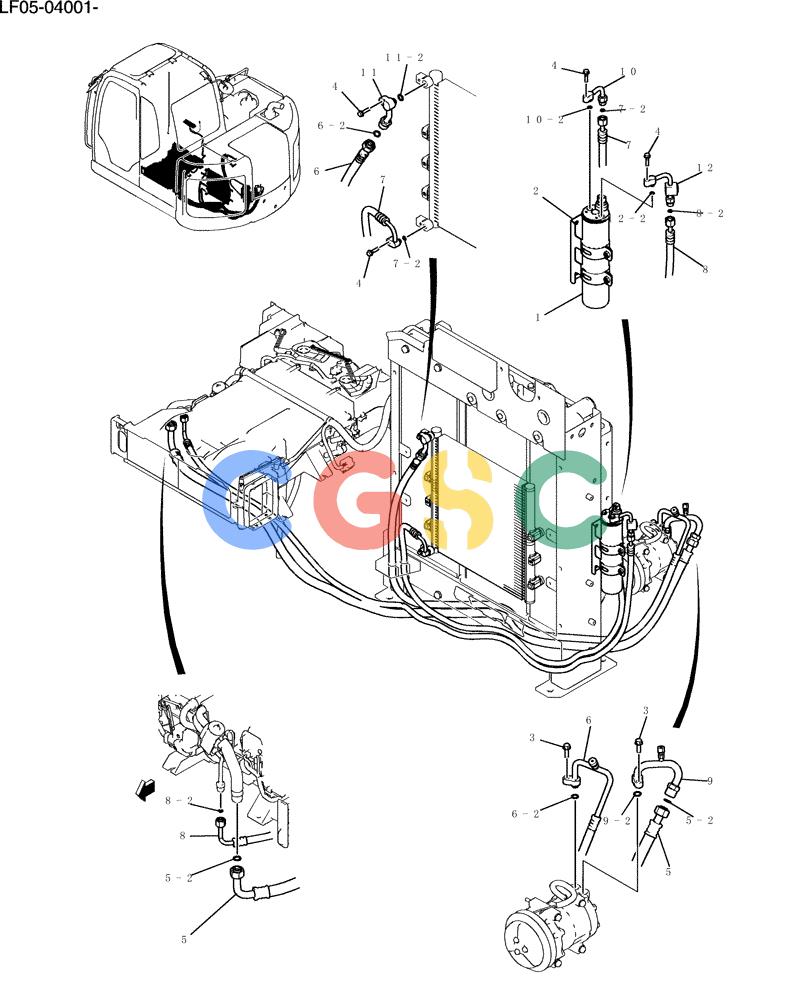 纽荷兰零件查询(E80BMSR) - CRAWLER EXCAVATOR ASN LF05-04001 - (N8TA18060) (292-01[1]) - DRIER ASSY, AIR New Holland Constructuion