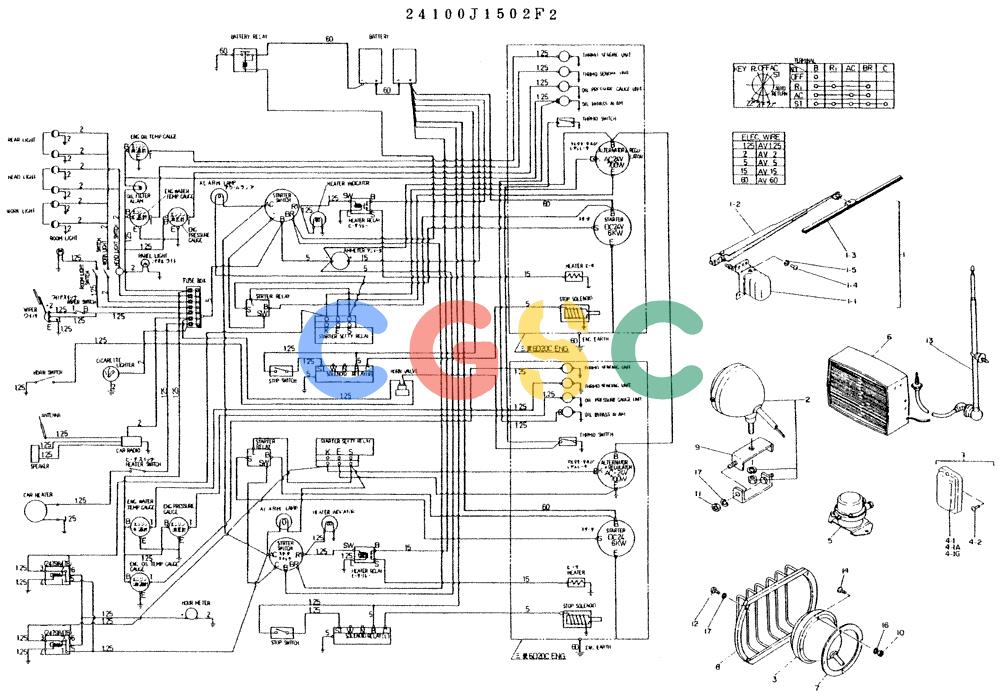 神钢零件查询(K935) - EXCAVATOR BTW L70106 - L70166, LU0067 (1/76-12/03) (06-002) - WIRE INSTAL, ELEC, P/N 24100J1502F2 Kobelco
