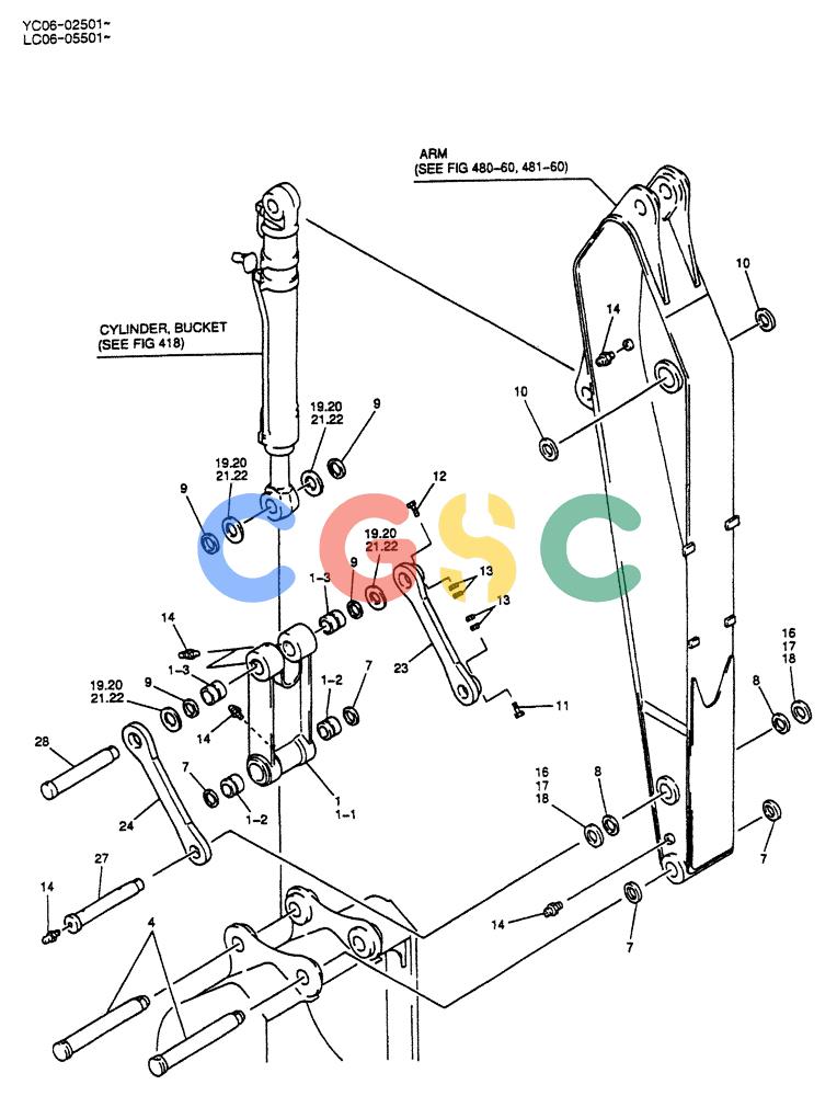 神钢零件查询(BREAKER) - NIBBLER/BREAKER ATTACHMENT - SK330, SK330LC DYNAMIC ACERA EXCAVATOR (9/04-) (02-006) - ARM GROUP 3.3M (10FT 10IN) (BREAKER, NIBBLER & BREAKER) Kobelco