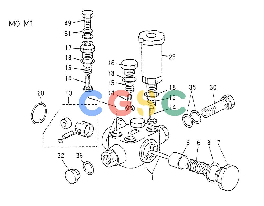 神钢零件查询(8DC9-T) - MITSUBISHI DIESEL ENGINE - K914 & K975 (1/79-12/06) (03-007) - FUEL FEED PUMP (INNER PARTS) Kobelco