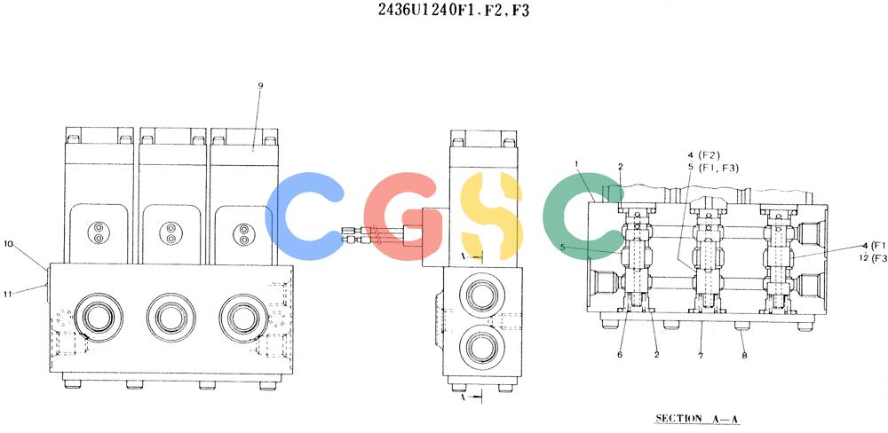 神钢零件查询(K916LC) - MARK II EXCAVTOR ASN YS0201 (1/89-12/03) (10-010) - VALVE ASSY, SOLENOID Kobelco