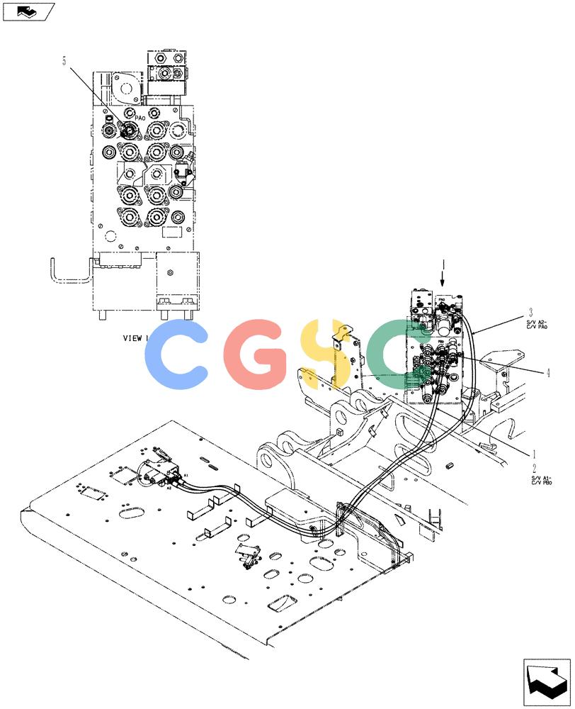 神钢零件查询(ED150-2) - BLADE RUNNER EXCAVATOR/DOZER ASN LH01-01001 (1/09-12/12) (01-035[02]) - CONTROL LINES, REMOTE (NIBBLER & BREAKER) Kobelco