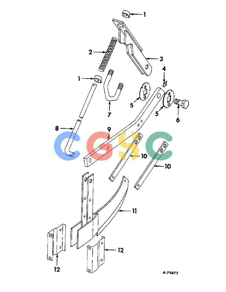凯斯零件查询(DRY) - FERTILIZER UNIT (4-ROW) - 1966 (1/66-12/88) (A-009) - DRY FERTILIZERS, FERTILIZER RUNNER OPENER / PRODUCT GRAPHICS Case Agriculture