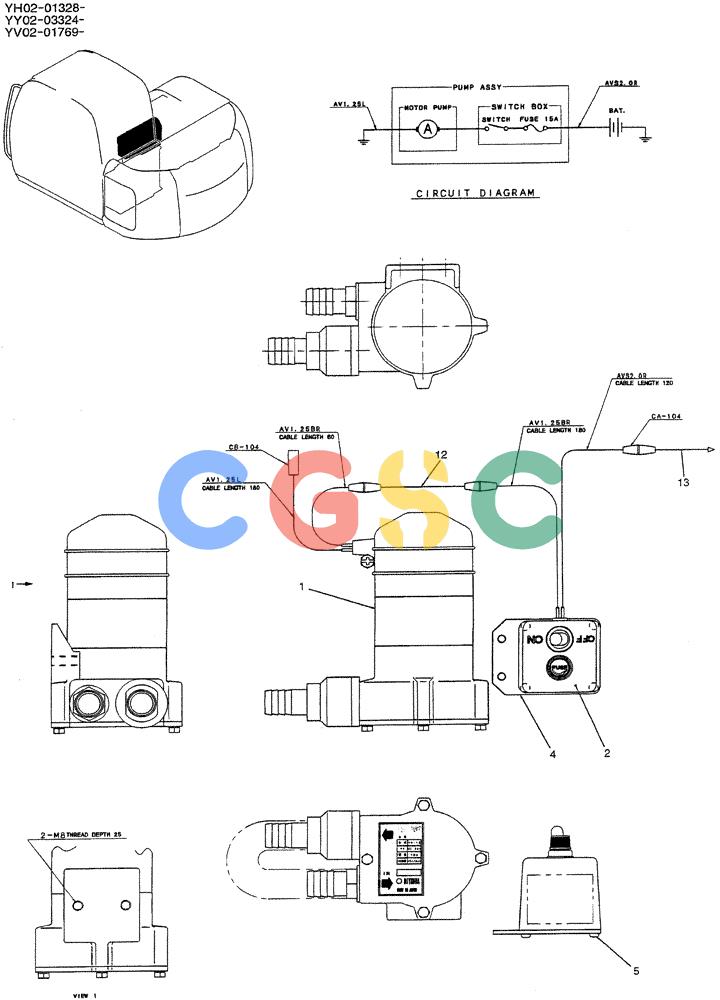 神钢零件查询(ED150-1E) - BLADE RUNNER EXCAVATOR/DOZER ASN YL05-00555 (11/03-12/04) (01-011) - PUMP, FUEL, P/N YF22P00002F3 Kobelco