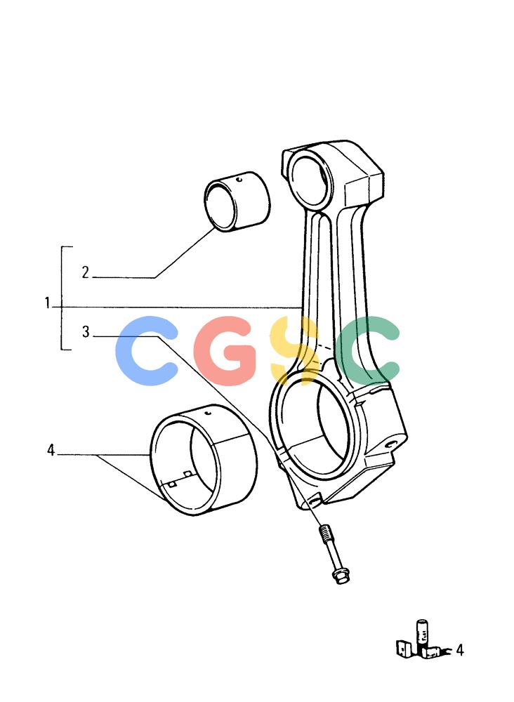 纽荷兰零件查询(FD175) - CRAWLER DOZER (N.A. VERSION)(S/N 061640 & AFTER) (1/93-) (0.081[01]) - CONNECTING ROD New Holland Constructuion