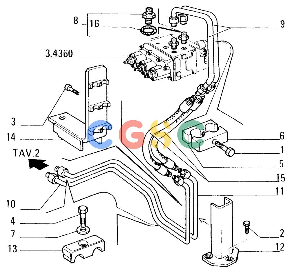 纽荷兰零件查询(FD14E) - CRAWLER DOZER (93.4810[001]) - HYDRAULIC TILT (HA)-PIPING New Holland Constructuion