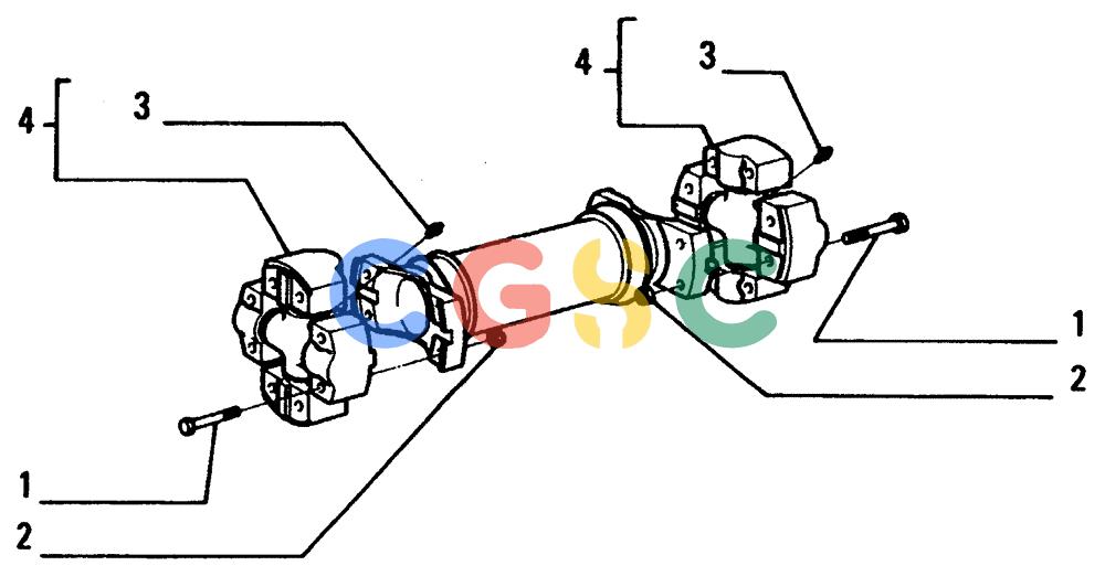 纽荷兰零件查询(FD14E) - CRAWLER DOZER (1.2040[002]) - DRIVE SHAFT-COMPONENTS New Holland Constructuion
