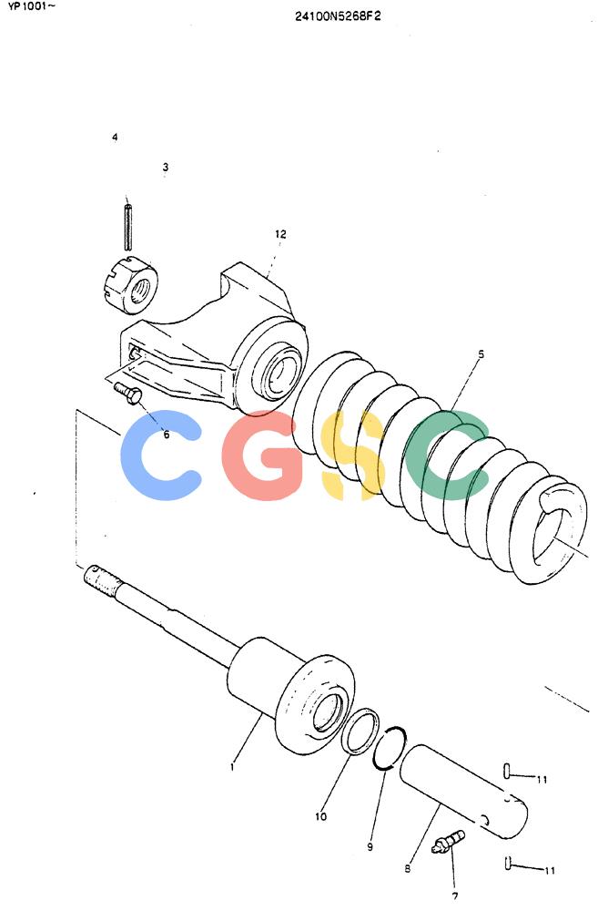 神钢零件查询(MD140BLC) - EXCAVATOR BTW YP1001 - YP1281 (1/80-12/06) (06-005) - SPRING ASSY, TRACK Kobelco