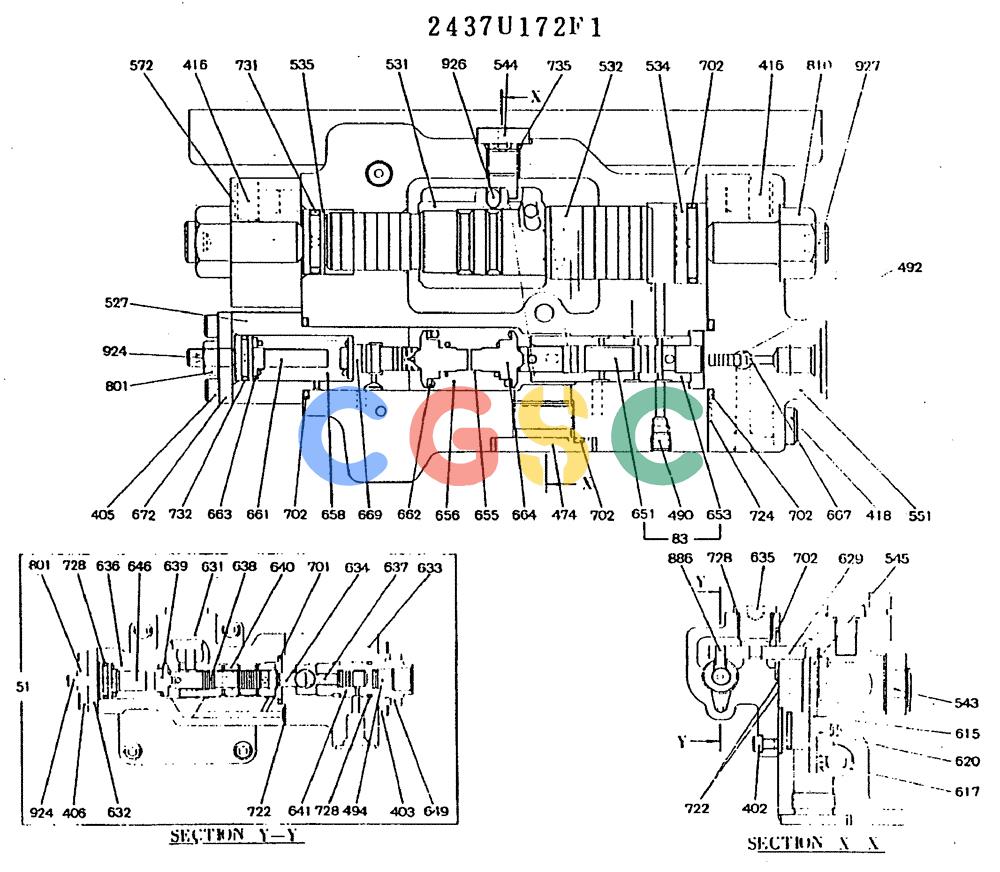 神钢零件查询(MD180LC) - EXCAVATOR ASN YG0647 (1/80-12/06) (11-017[01]) - PUMP ASSY Kobelco