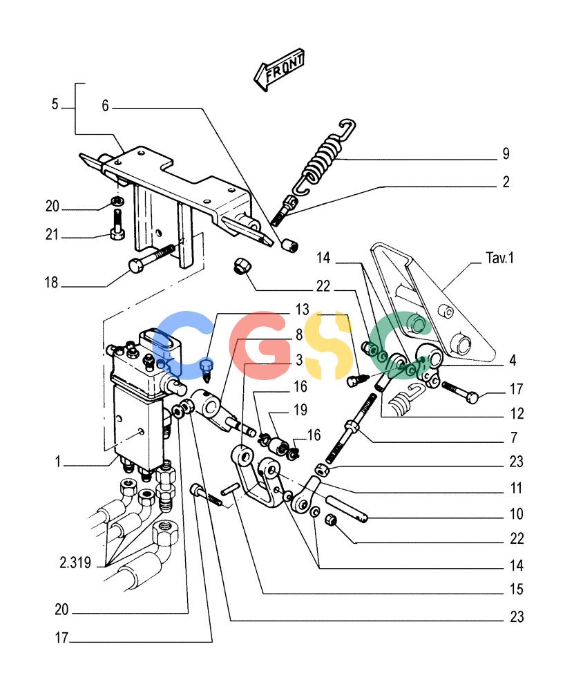 纽荷兰零件查询(FL145) - CRAWLER LOADER (N.A. VERSION) (11/98-) (2.304[03]) - BRAKE CONTROLS New Holland Constructuion