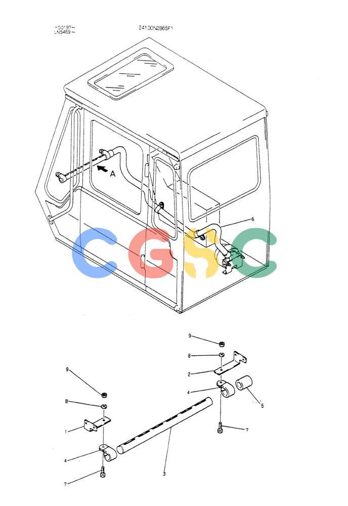 神钢零件查询(K907CLC) - EXCAVATOR BTW YG0101 - YG0500 (1/85-12/03) (08-035) - DEFROSTER ASSY Kobelco