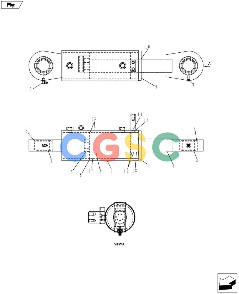 神钢零件查询(ED150-2) - BLADE RUNNER EXCAVATOR/DOZER ASN LH01-01001 (1/09-12/12) (02-021[00]) - TILT CYLINDER ASSEMBLY (PTPA) Kobelco