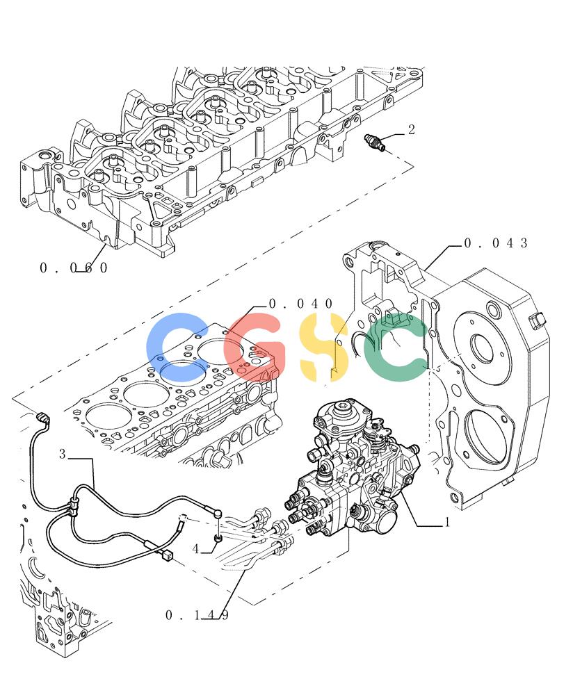 纽荷兰零件查询(E215B) - CRAWLER EXCAVATOR - TIER 3 (ROPS CAB) ASN NBDA21800 (6/13-) (08-017[01]) - INJECTION PUMP New Holland Constructuion