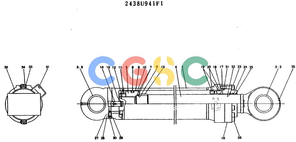 神钢零件查询(MD200BLC) - EXCAVATOR ASN YQ0565 (1/80-12/06) (11-116) - CYLINDER ASSY (ARM) Kobelco