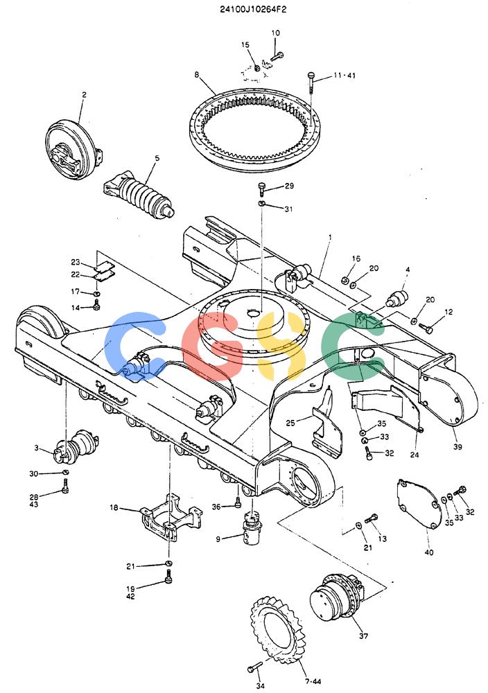 神钢零件查询(MD320BLC) - EXCAVATOR BTW YC0301 - YC0747 (1/80-12/06) (06-001) - INSTAL, LOW Kobelco