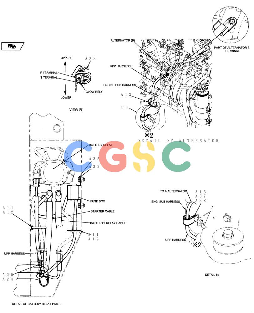 纽荷兰零件查询(E235BSR) - CRAWLER EXCAVATOR (5/07-) (1.220[15]) - ELECTRIC SYSTEM New Holland Constructuion