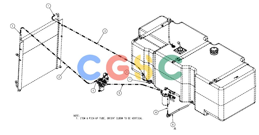 凯斯零件查询(FLX3510) - FLOATER (8/04-8/06) (02-011) - FUEL FITTINGS & LINES GROUP Case Agriculture