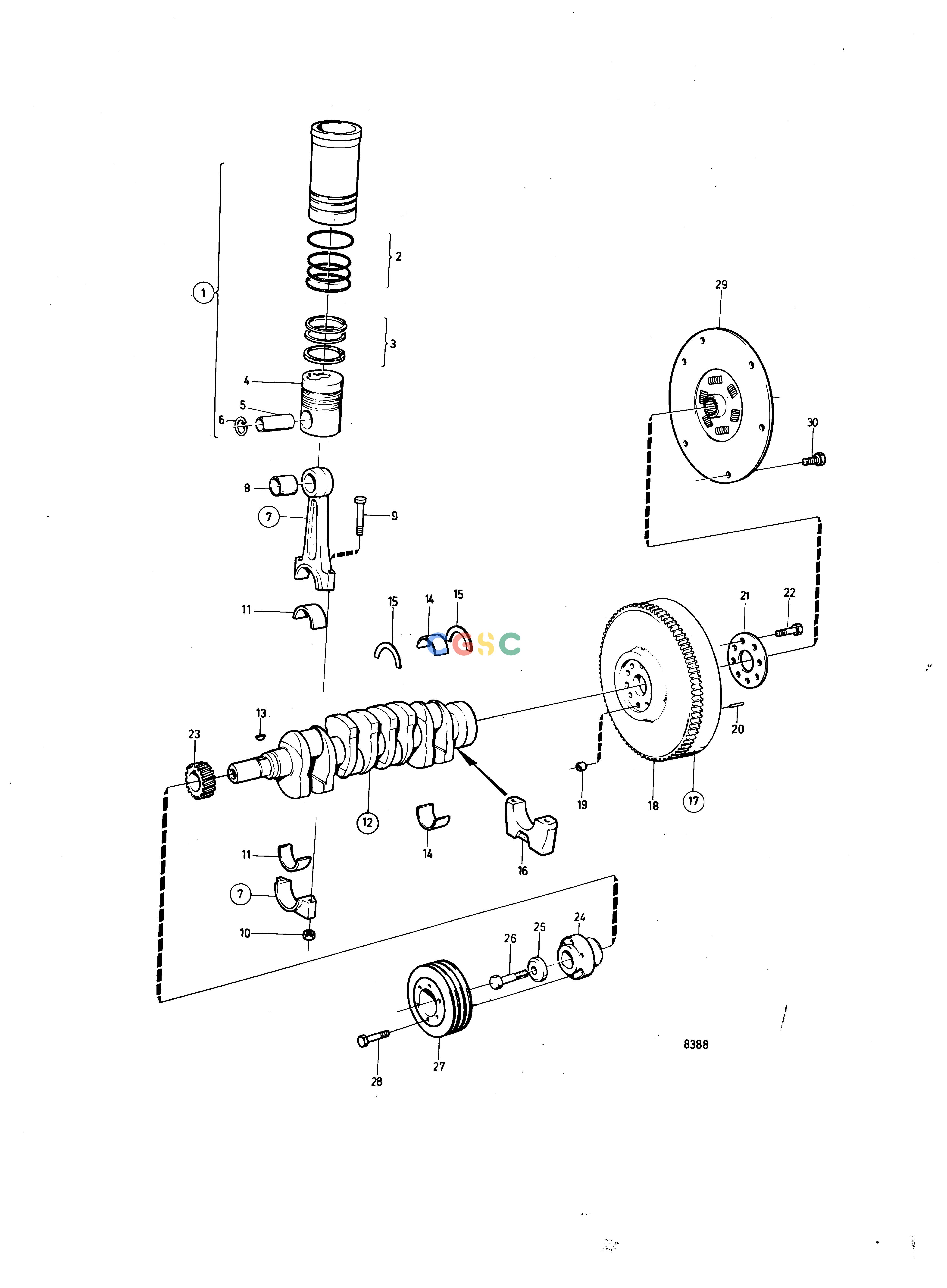 沃尔沃零件查询MD31A; TMD31A; TMD31B; TAMD31A; TAMD31B; AD31; AQAD31A; AD31B; 290A; DP-A; DP-B; DP-A1; DP-B1; SP-A; SP-A1EngineCrankshaft and Related PartsEPC Volvo Penta Parts catalog