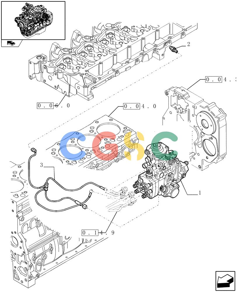 神钢零件查询(F4GE9684B J600) - ENGINE 504116859 - 87050849 (1/07-) (0.14.0[01]) - INJECTION PUMP (2856112) Kobelco