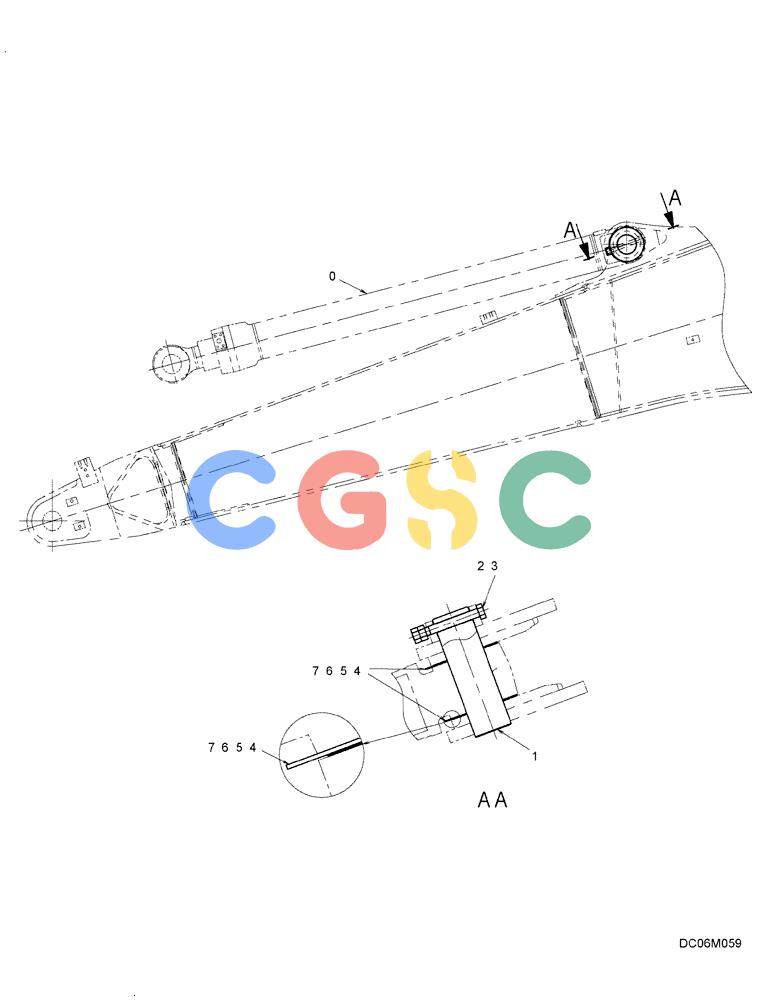 纽荷兰零件查询(E215B) - CRAWLER EXCAVATOR - TIER 3 (ROPS CAB) ASN NBDA21800 (6/13-) (03-015[00]) - ARM CYLINDER INSTALL New Holland Constructuion