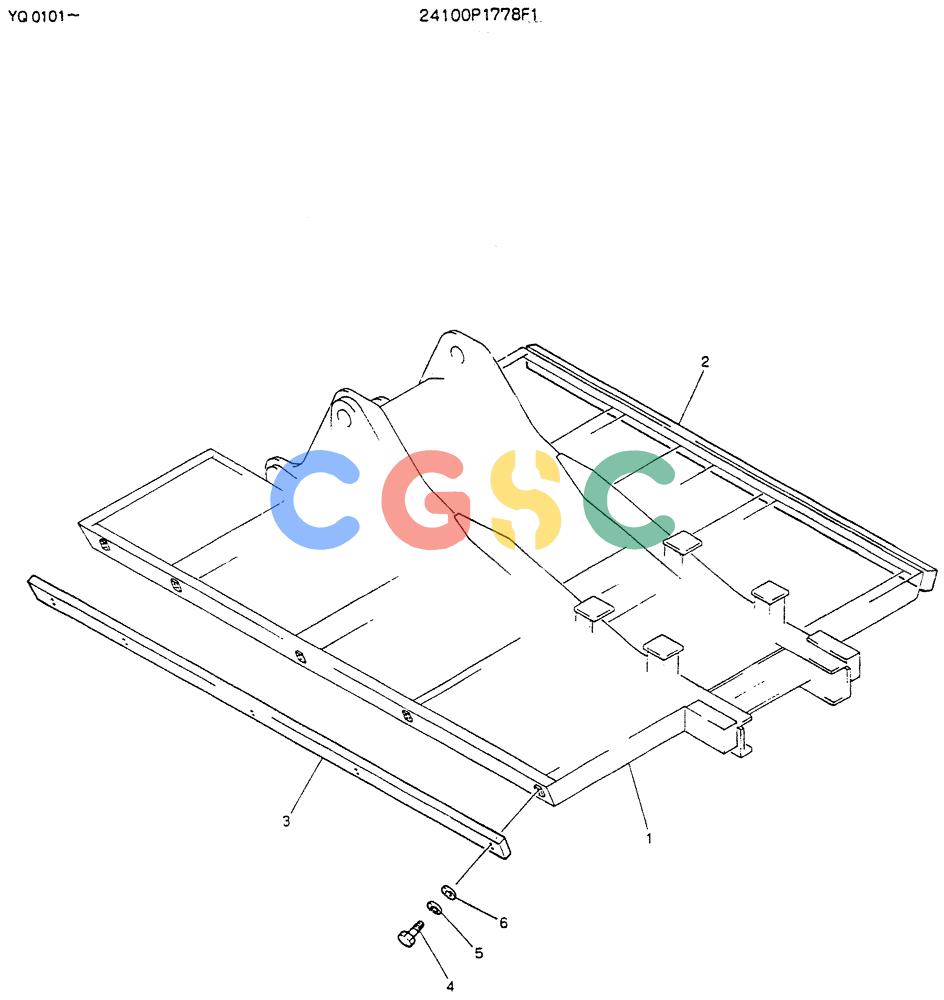 神钢零件查询(K907LC) - MARK II EXCAVATOR BTW YQ0101 - YQ0564 (1/87-12/03) (01-007) - GUARD, SIDE Kobelco