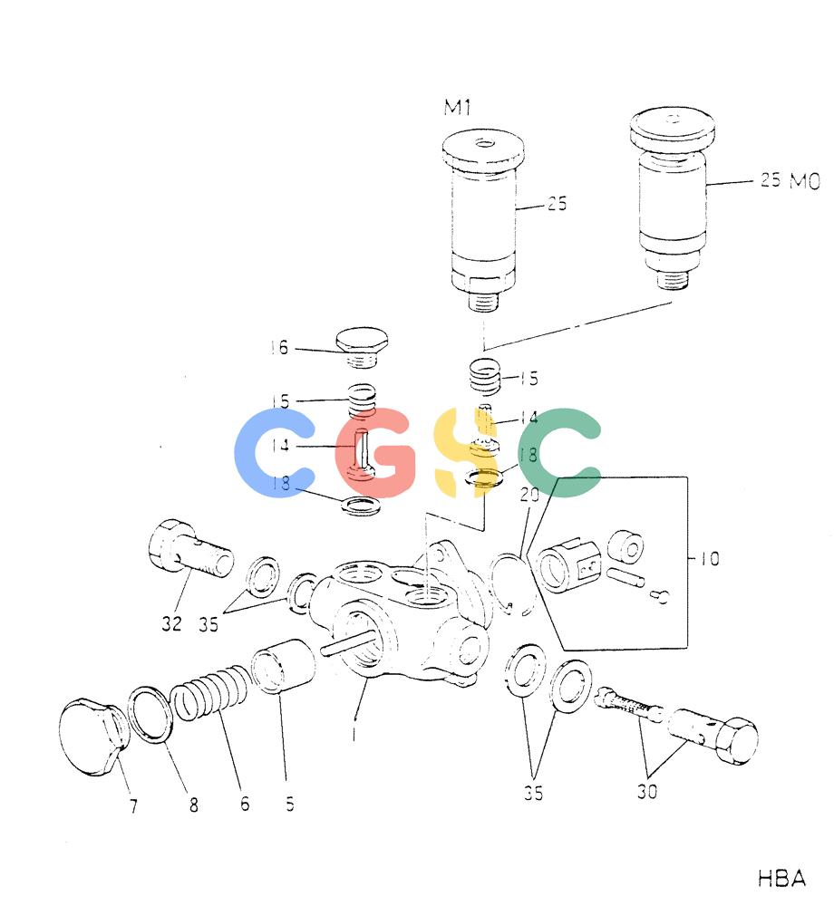 神钢零件查询(6D16-T) - MITSUBISHI DIESEL ENGINE - K907 & MD180LC (1/87-12/06) (03-012) - FUEL FEED PUMP (INNER PARTS) Kobelco
