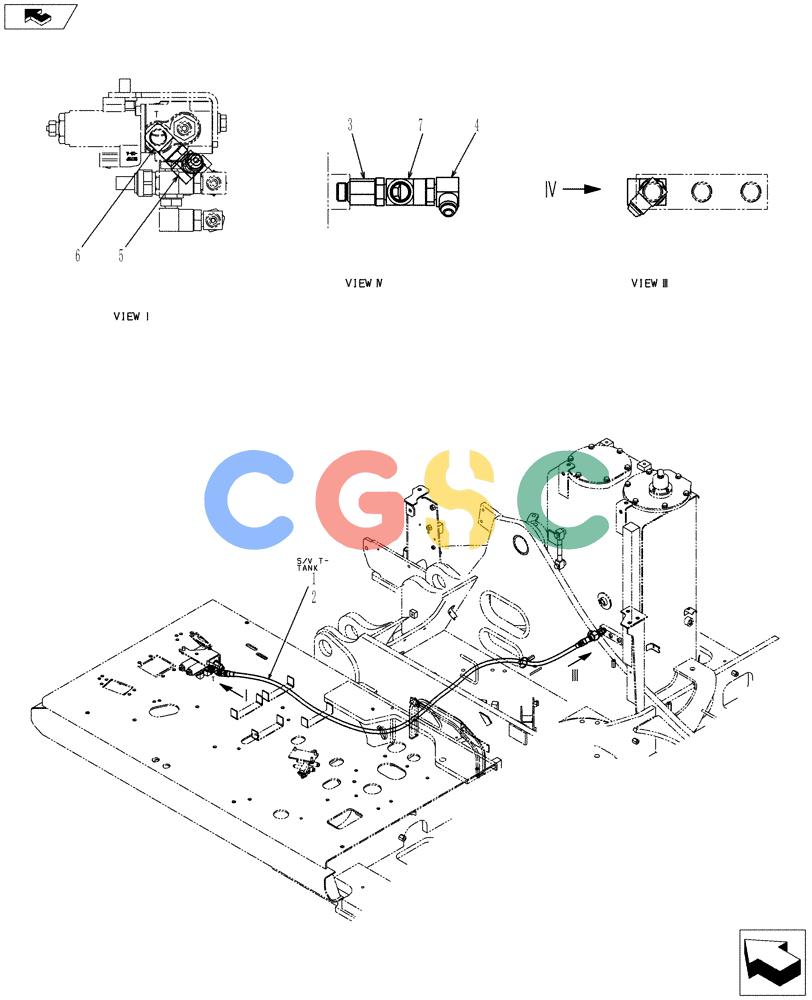 神钢零件查询(ED150-2) - BLADE RUNNER EXCAVATOR/DOZER ASN LH01-01001 (1/09-12/12) (01-035[03]) - CONTROL LINES, REMOTE (NIBBLER & BREAKER) Kobelco
