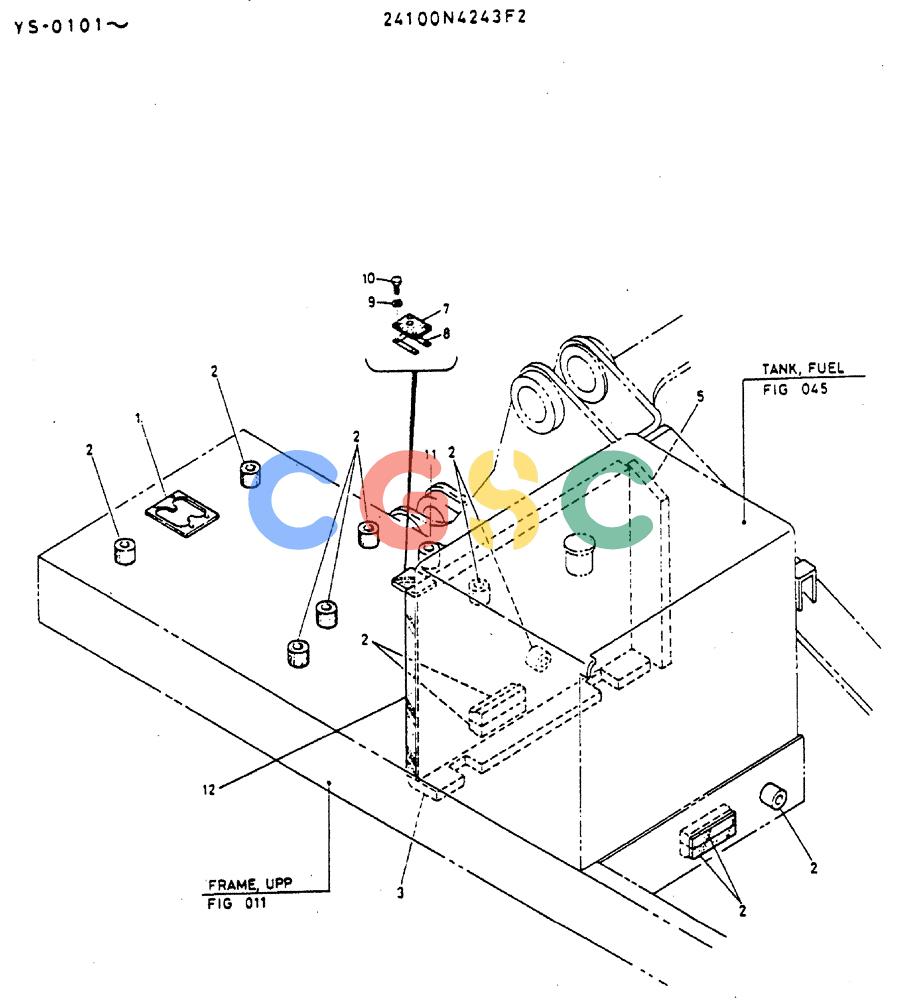 神钢零件查询(MD400LC) - EXCAVATOR BTW YS0101 - YS0200 (1/80-12/06) (02-010) - INSULATOR ASSY, SOUND Kobelco