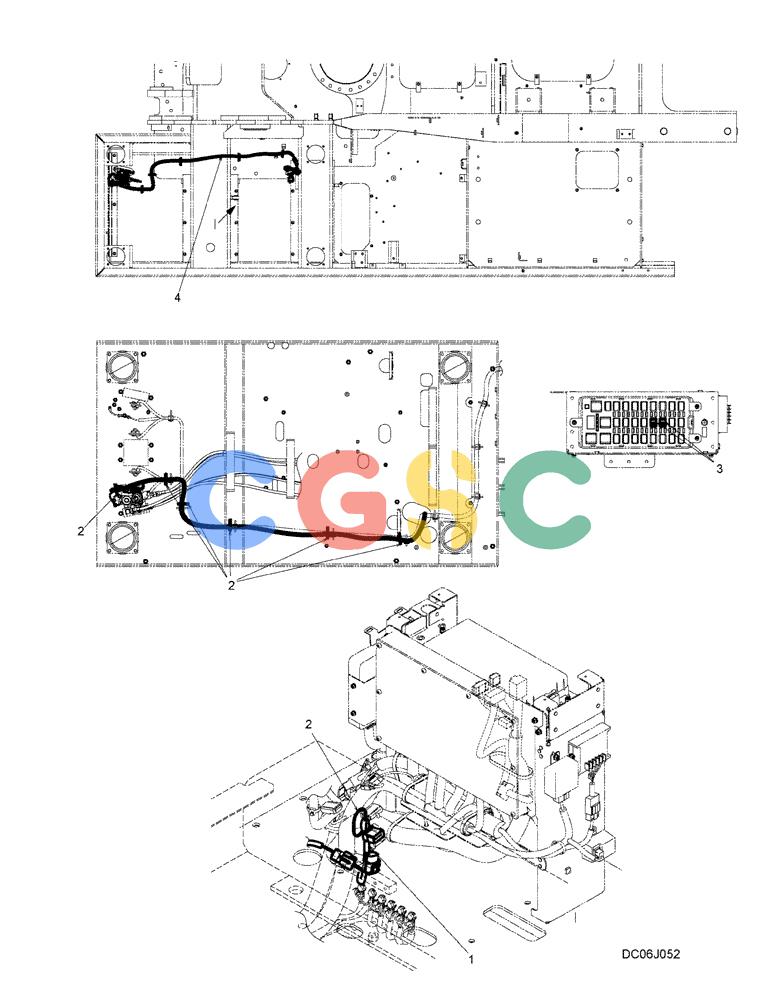 纽荷兰零件查询(E215B) - CRAWLER EXCAVATOR - TIER 3 (NA) - ASN N7DA21001 (1/07-) (5.036[00]) - HARNESS ASSEMBLY, UPPER (NIBBLER & BREAKER, HAND) (LC13E00052F1) New Holland Constructuion