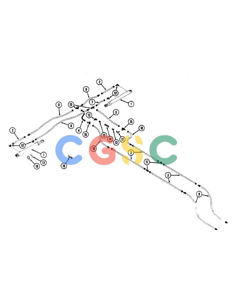 凯斯零件查询(8100) - CASE IH AIR SEEDER (8/91-12/92) (8-16) - WING LIFT HYDRAULICS, 25 THRU 35 AND 31 THRU 41 FOOT Case Agriculture