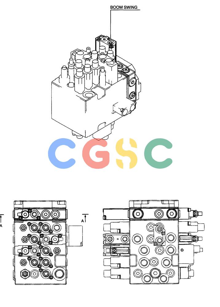 纽荷兰零件查询(EH80) - MIDI CRAWLER EXCAVATOR ASN LF04-02000 (N4TA18001 thru N4TA18010, ASN N5TA18011 -) (NA) (1/ (207) - VALVE ASSEMBLY, CONTROL (BOOM SWING) New Holland Constructuion