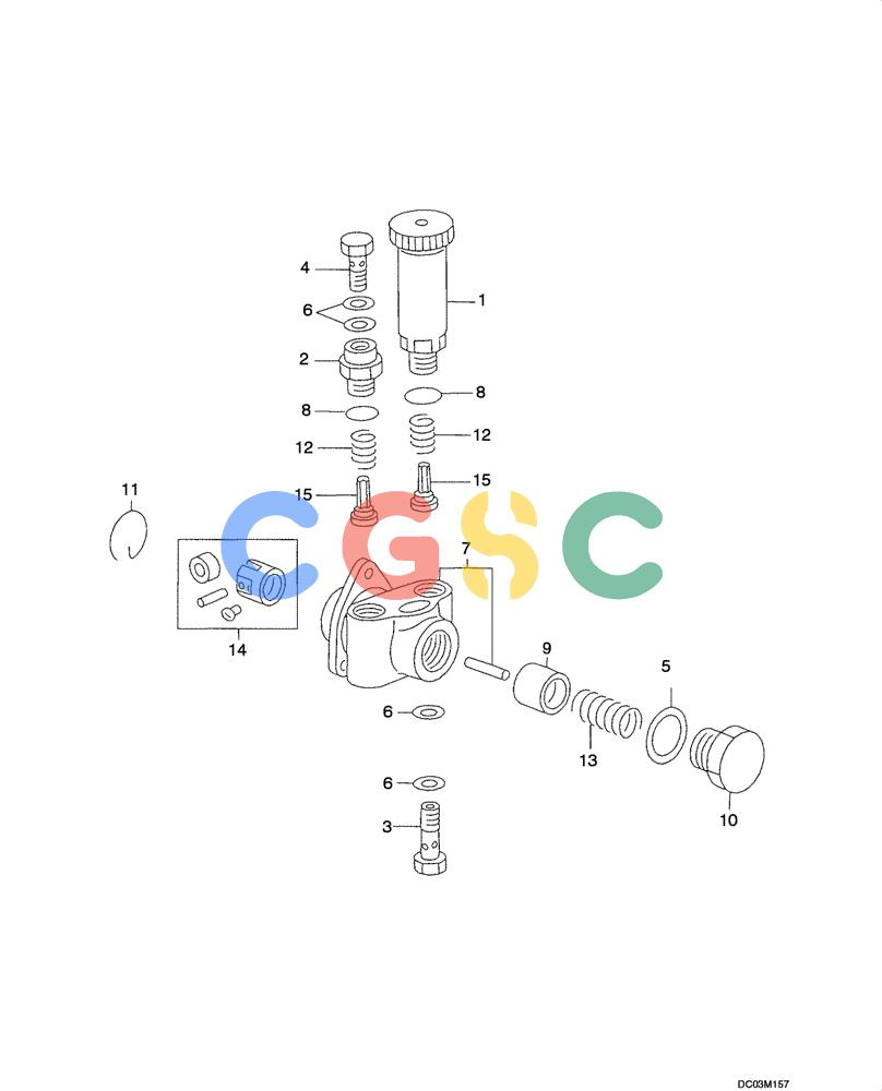纽荷兰零件查询(EH215) - CRAWLER EXCAVATOR (9/03-) (03 -10[00]) - FUEL INJECTION PUMP New Holland Constructuion