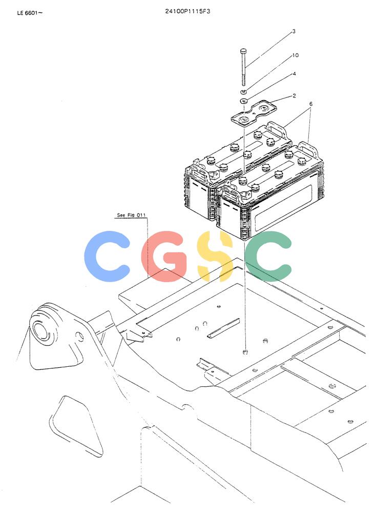 神钢零件查询(K903) - MARK II EXCAVATOR BTW LE6601 - LE7871 (1/88-12/03) (05-024) - BATTERY ASSY Kobelco