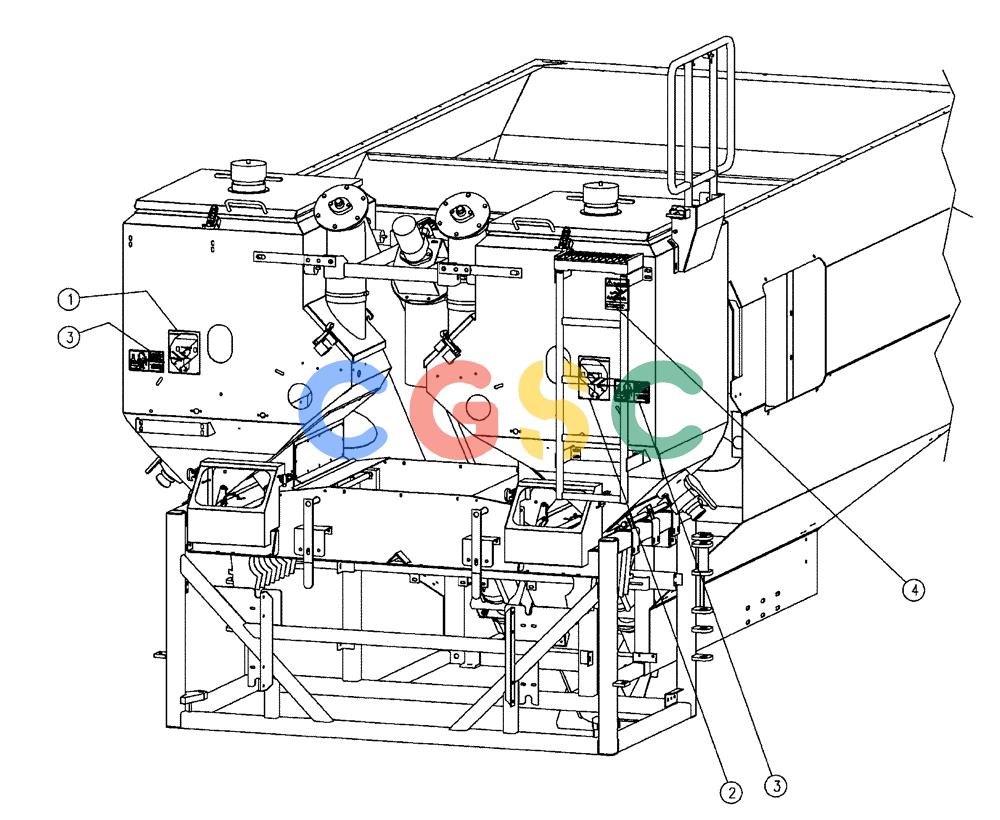 凯斯零件查询(FLX810) - FLEX-AIR APPLICATOR (10/03-8/09) (14-003) - DECAL GROUP, TRIPLE BIN Case Agriculture
