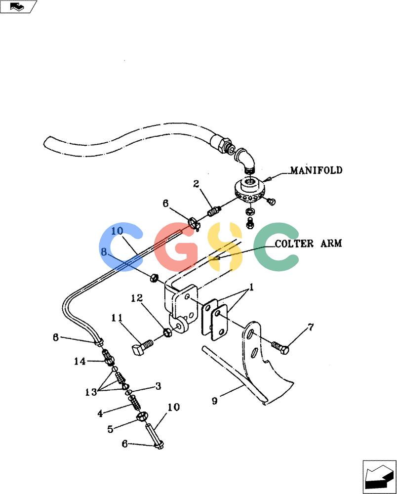 凯斯零件查询(FERTILIZER) - EQUIPMENT - DMI - 1996 (1/96-12/06) (75.200.08) - LIQUID KNIFE KIT Case Agriculture
