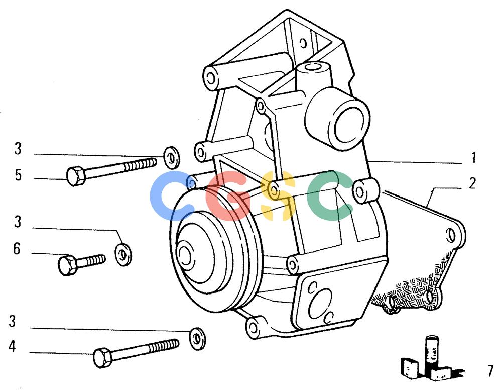 纽荷兰零件查询(FD14E) - CRAWLER DOZER (0.0320[001]) - WATER PUMP-ENGINE COOLING SYSTEM New Holland Constructuion
