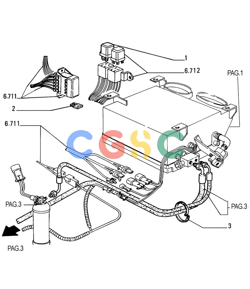 纽荷兰零件查询(FD255) - CRAWLER DOZER (N.A. VERSION) (7/95-) (9.665[05]) - AIR CONDITIONING - OPTIONAL CODE 76020595 New Holland Constructuion