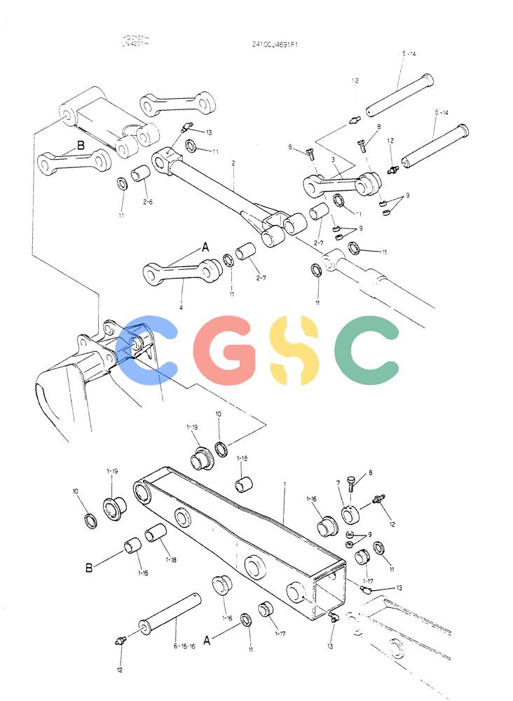 神钢零件查询(K907CLC) - EXCAVATOR BTW YG0101 - YG0500 (1/85-12/03) (09-004) - ARM ASSY,EXTENSION Kobelco