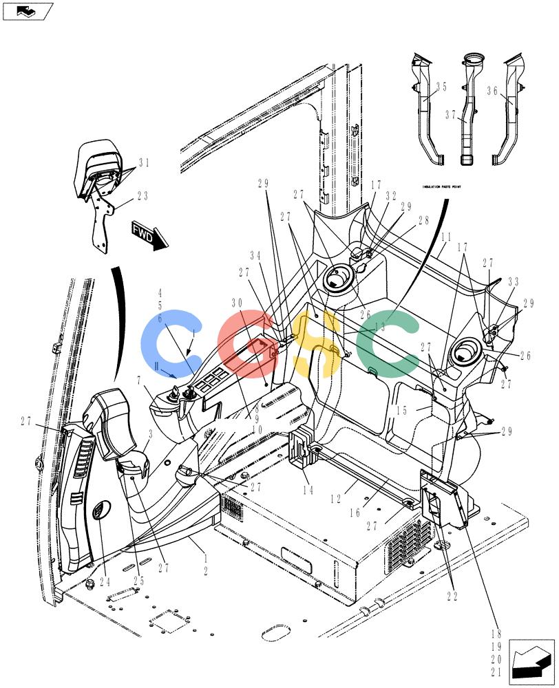 神钢零件查询(ED150-2) - BLADE RUNNER EXCAVATOR/DOZER ASN LH01-01001 (1/09-12/12) (01-074[01]) - PANEL ASSEMBLY, INSTRUMENT Kobelco
