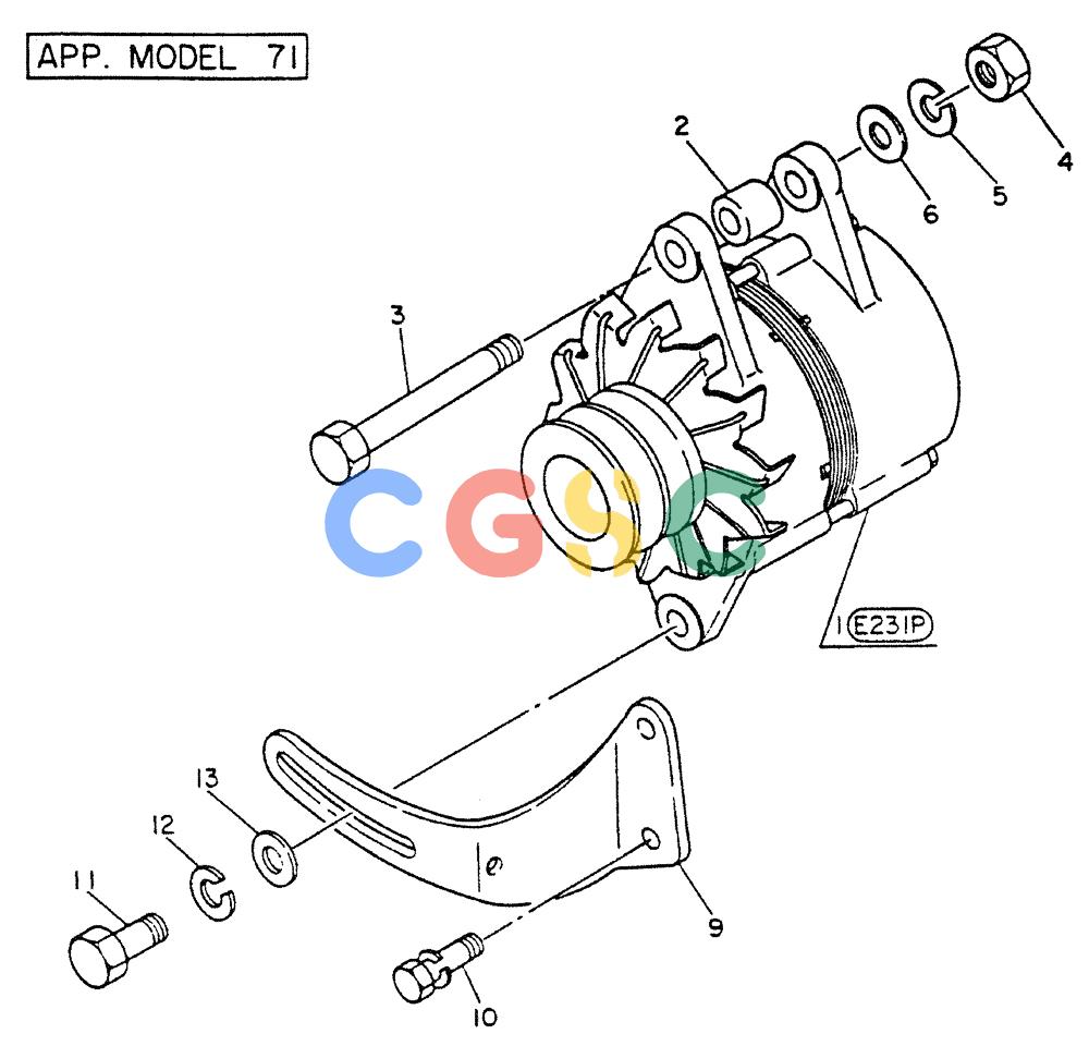 神钢零件查询(FD6T04) - NISSAN DIESEL ENGINE - LK500 (1/06-12/06) (07-001[02]) - GENERATOR (FITTING PARTS) Kobelco