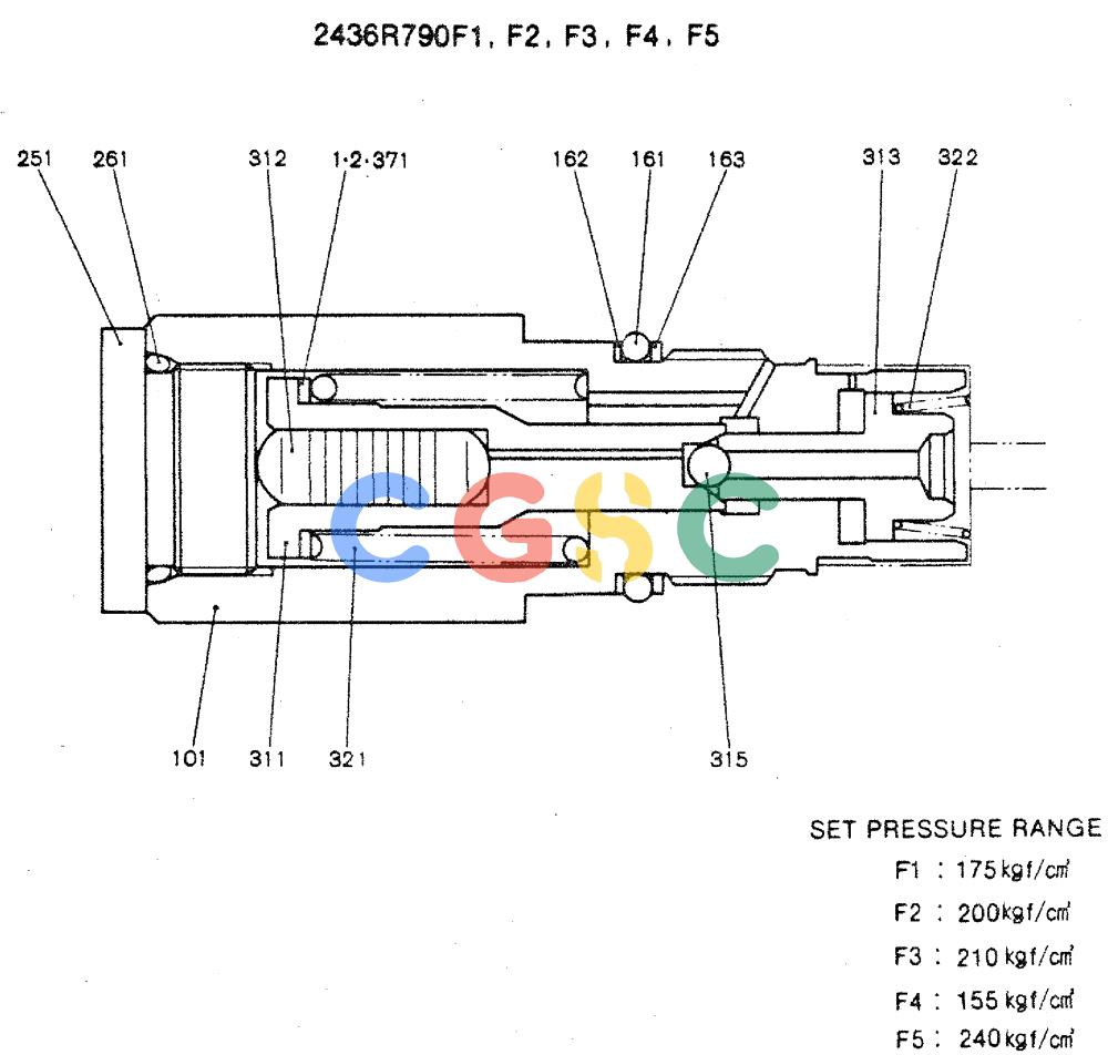 神钢零件查询(MD240C) - EXCAVATOR ASN LLU00601 (1/80-12/06) (13-003) - VALVE ASSY Kobelco